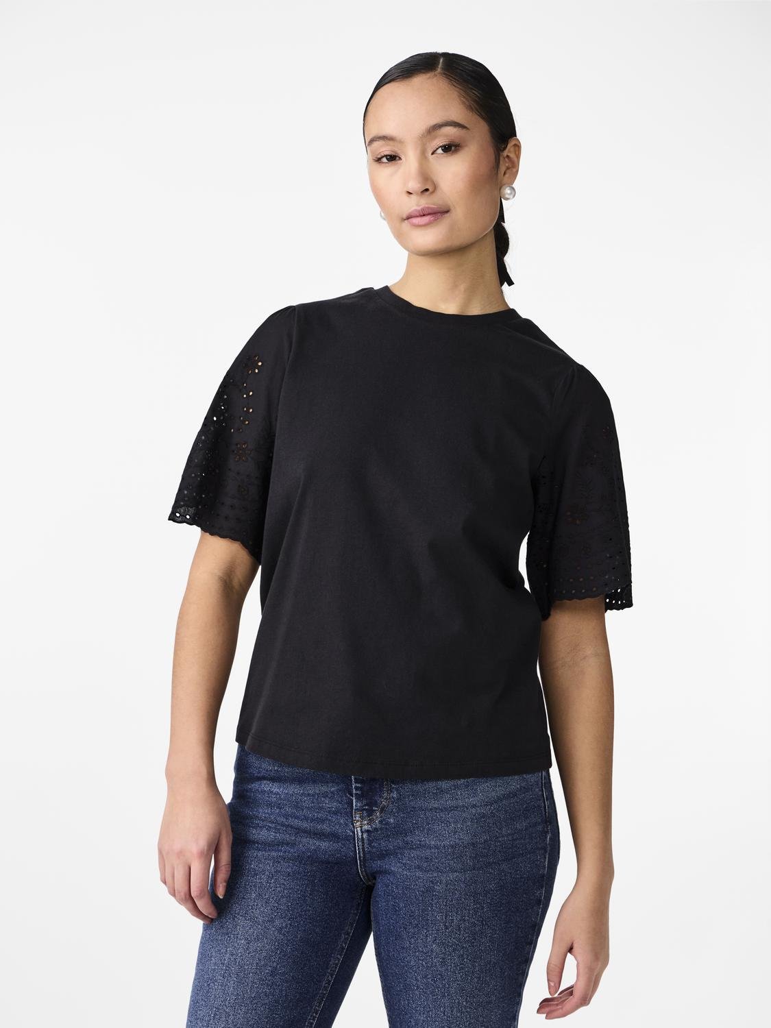 YASLEX T-Shirt - Black - VERO MODA & VILA Bergvik